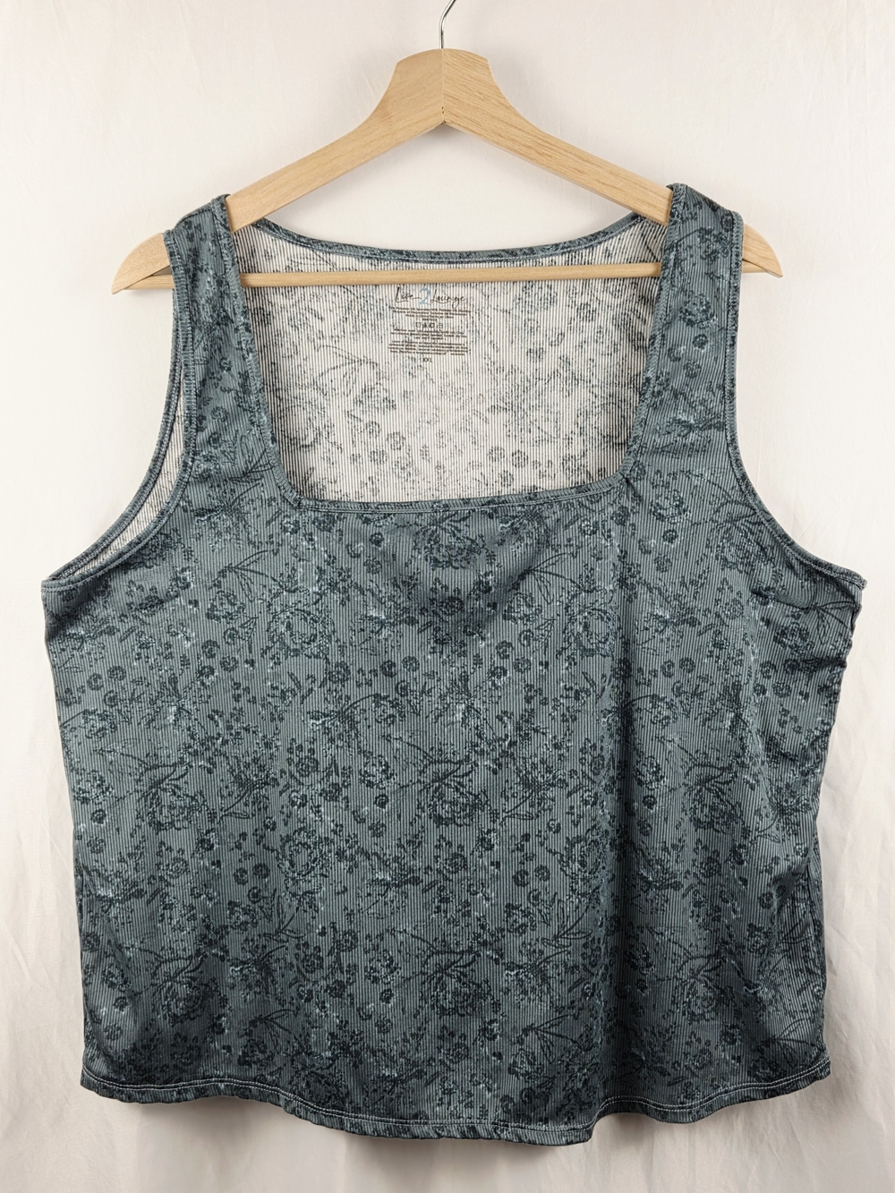 Love To Lounge Floral Scoop Neck Tank Top Size XXL
